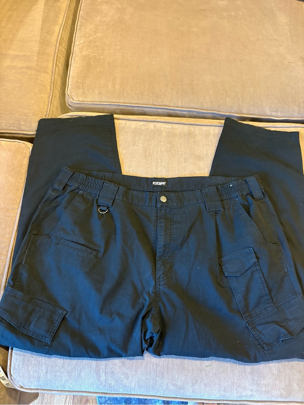 CQR Tactical Cargo Pants Mens‎ 42 BlackRipstop Multi-Pocket Utility Workwear